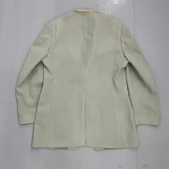 Vintage 70s Belk Mint Green Acetate Western 2-Button Suit Suits